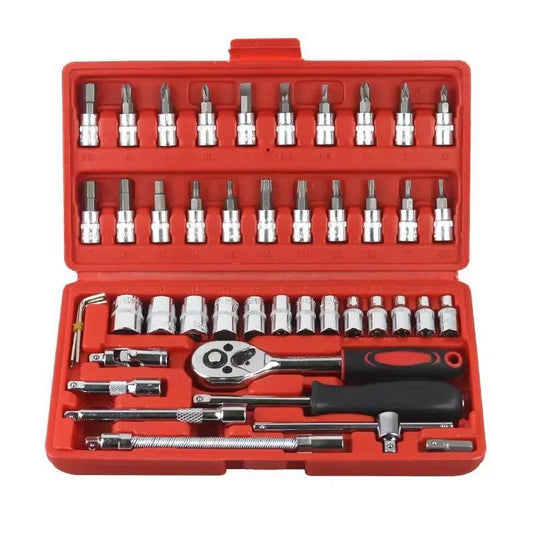 46 PCs Chrome Vanadium Steel Toolkit set
